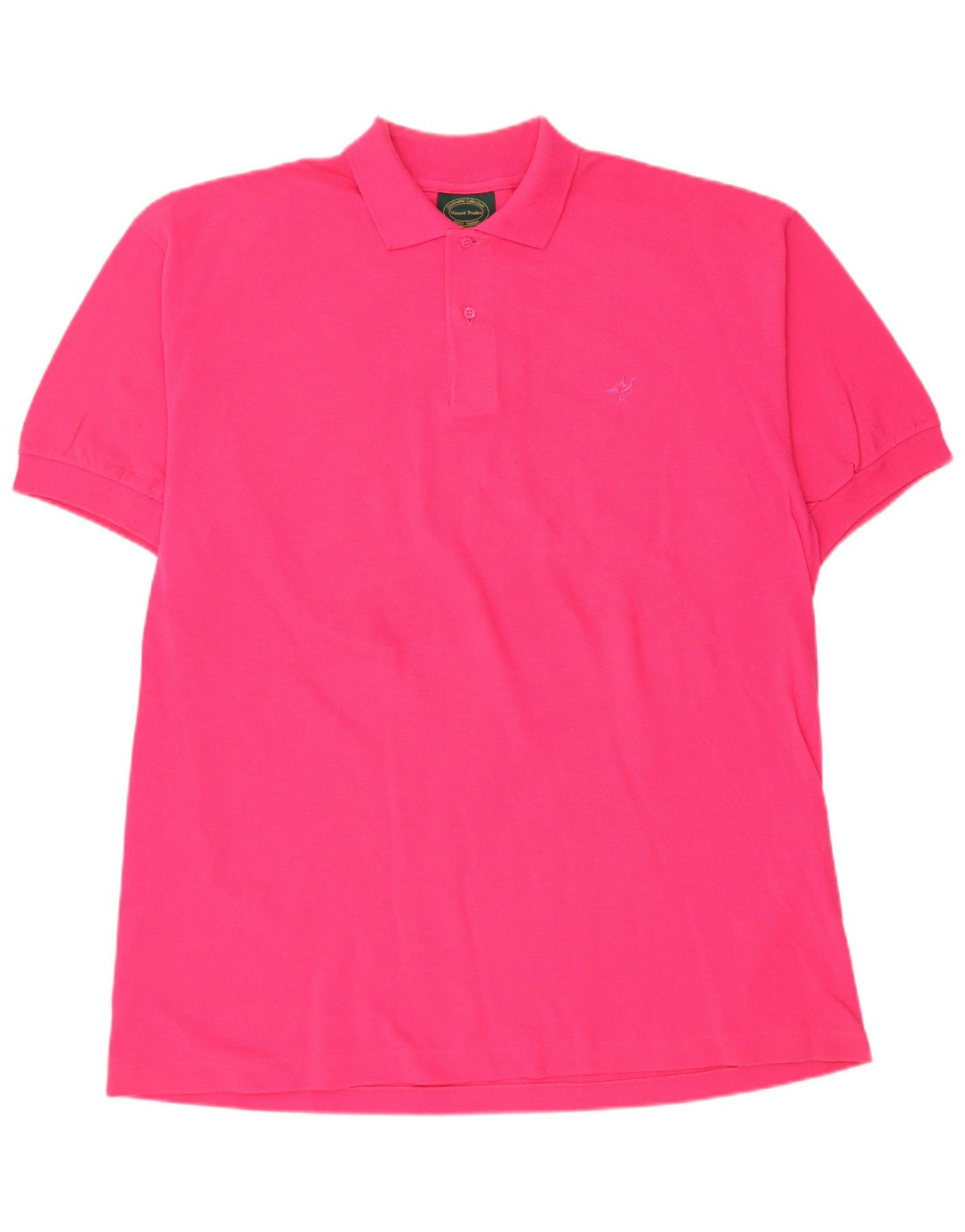 VINTAGE Mens Polo Shirt 2XL Pink Cotton