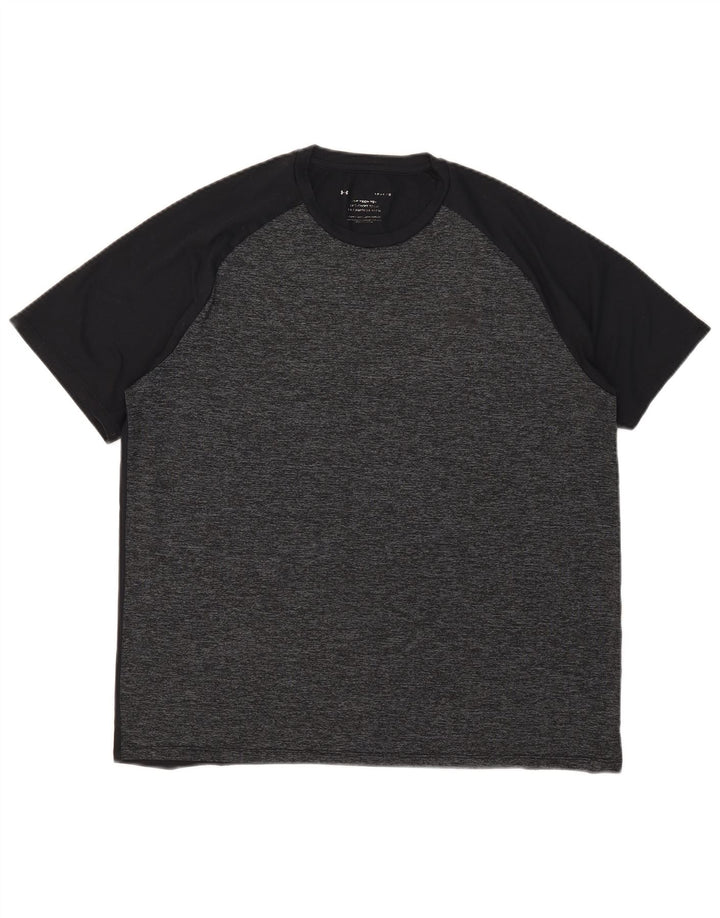 Maglietta da uomo Under Armour Top Large nera screziata