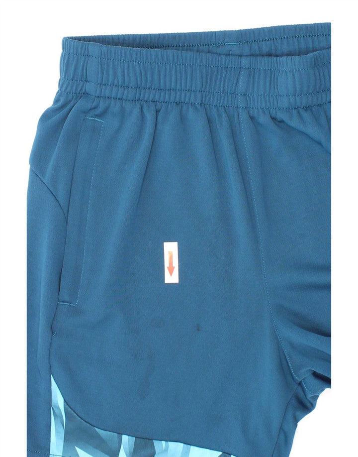 Pantaloncini sportivi Puma da bambino 9-10 anni in poliestere geometrico blu