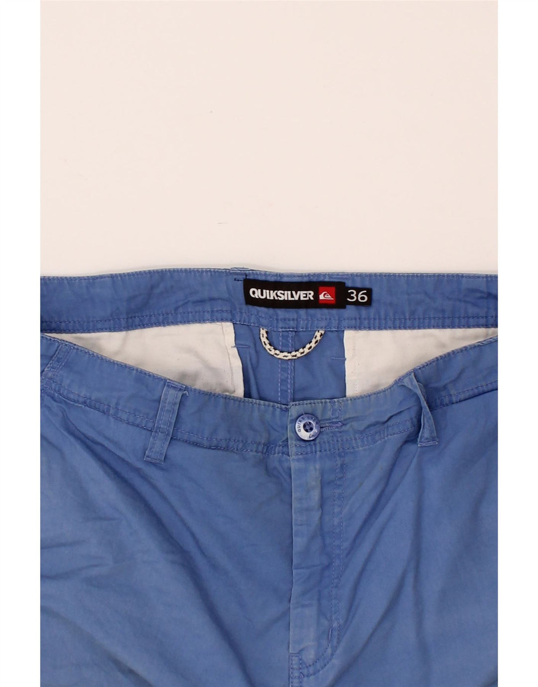 QUIKSILVER Womens Chino Shorts W36 XL Blue Cotton Vintage Quiksilver and Second-Hand Quiksilver from Messina Hembry 
