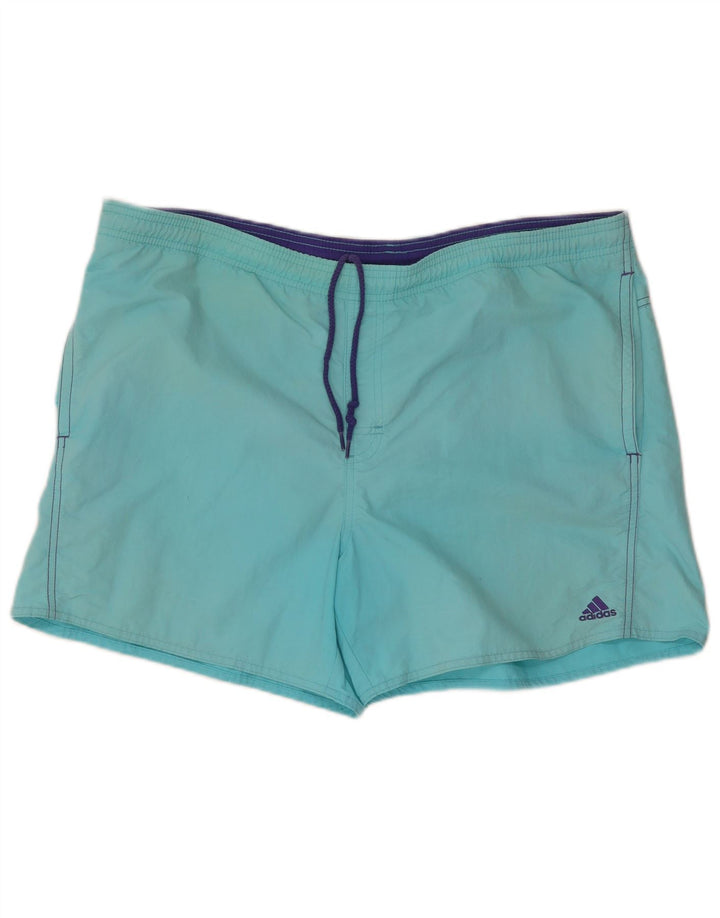 Pantaloncini da bagno da uomo Adidas Large blu in poliammide