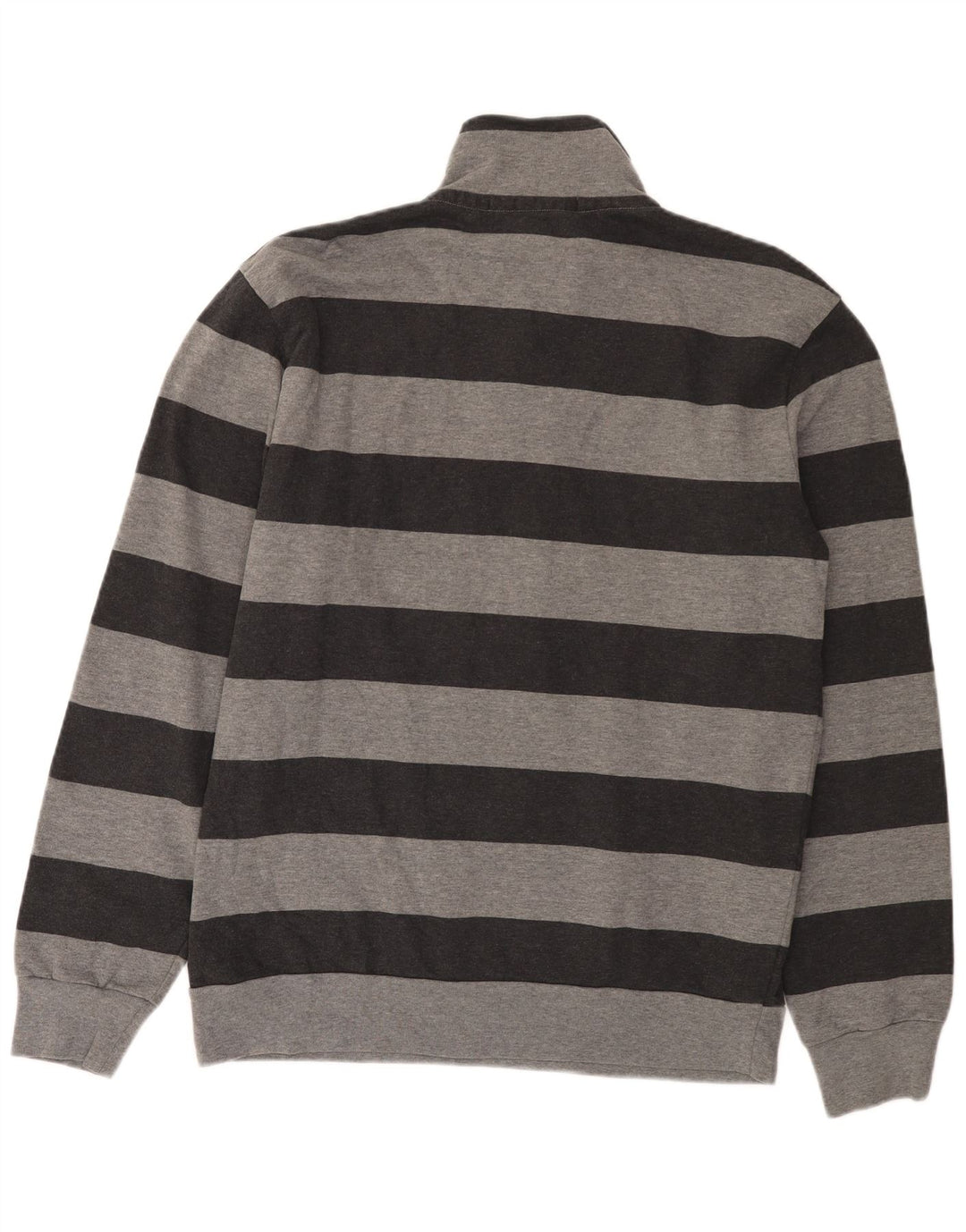Felpa North Sails da uomo con collo abbottonato, 2XL, cotone a righe grigie