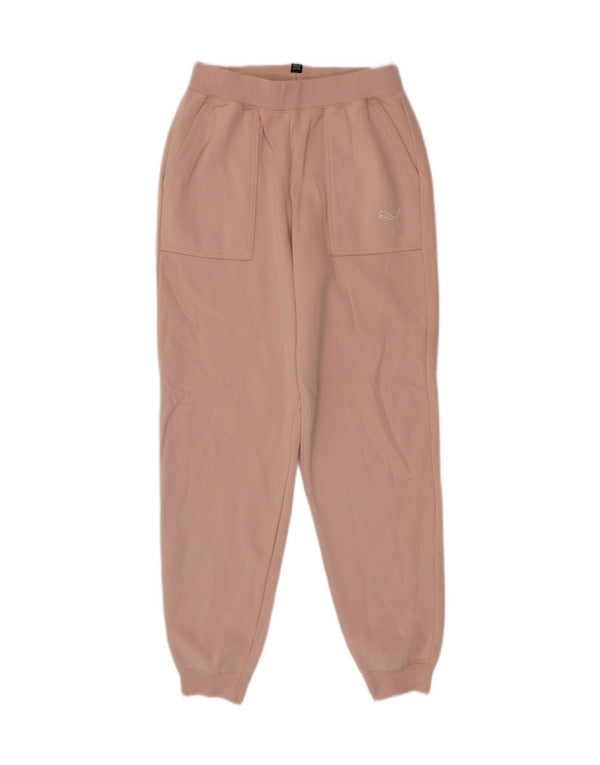 Pantaloni Tuta da Ragazza Puma Joggers 13-14 Anni Cotone Rosa