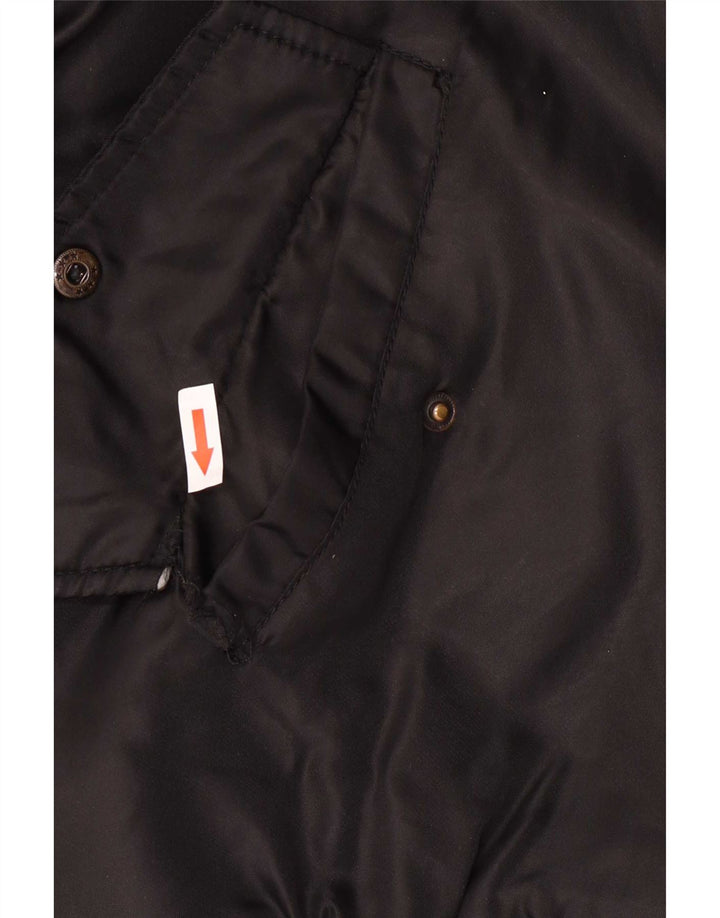 Giacca bomber da uomo vintage UK 38 Medium Black Nylon