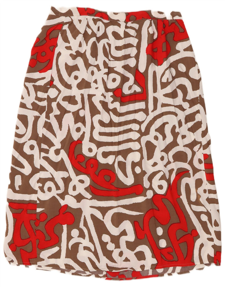Gonna a portafoglio da donna vintage W30 media multicolore geometrica