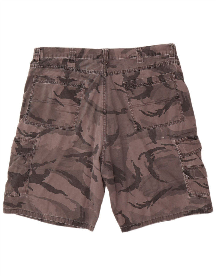Pantaloncini cargo da uomo Wrangler W38 XL in cotone mimetico grigio