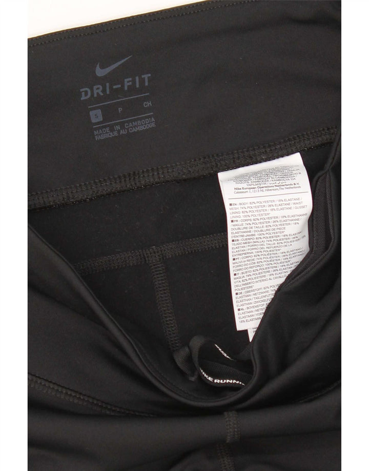 Leggings Nike Dri Fit Crop da donna UK 8 Small Nero Poliestere