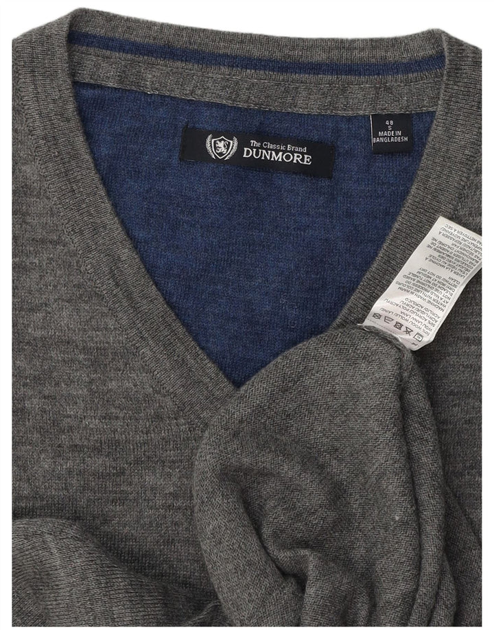 A.W.DUNMORE Mens Vest Tank Top Small Grey Wool