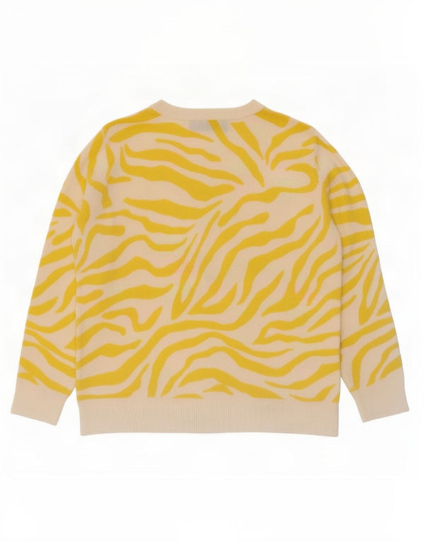 Maglione maglione con scollo a barca da donna Marks & Spencer UK 16 grande giallo