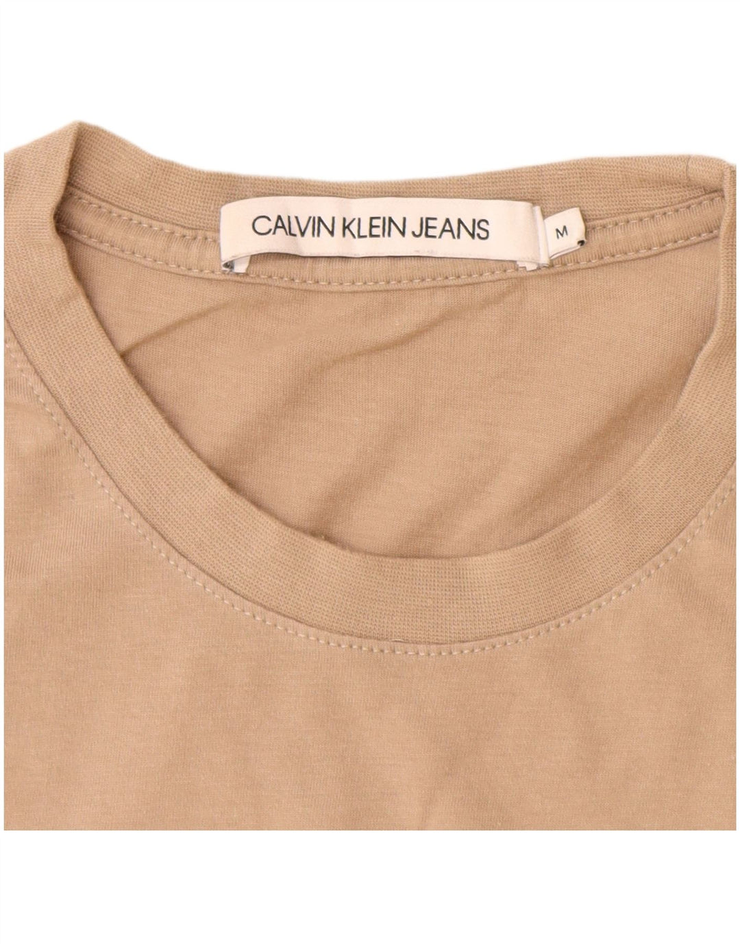 CALVIN KLEIN JEANS T-shirt grafica da uomo Top in cotone marrone medio