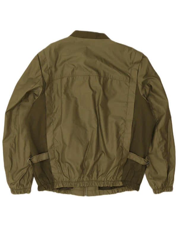 Giubbotto bomber vintage da uomo IT 58 3XL verde poliestere