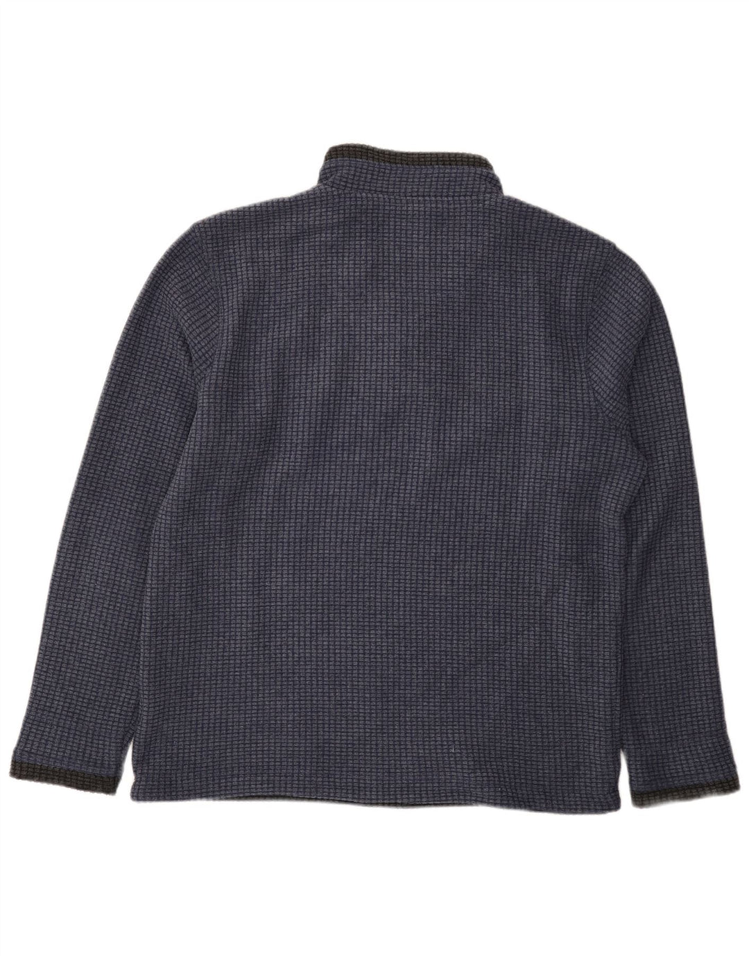 Maglione in pile da uomo con collo con zip Weird Fish, grande poliestere blu navy
