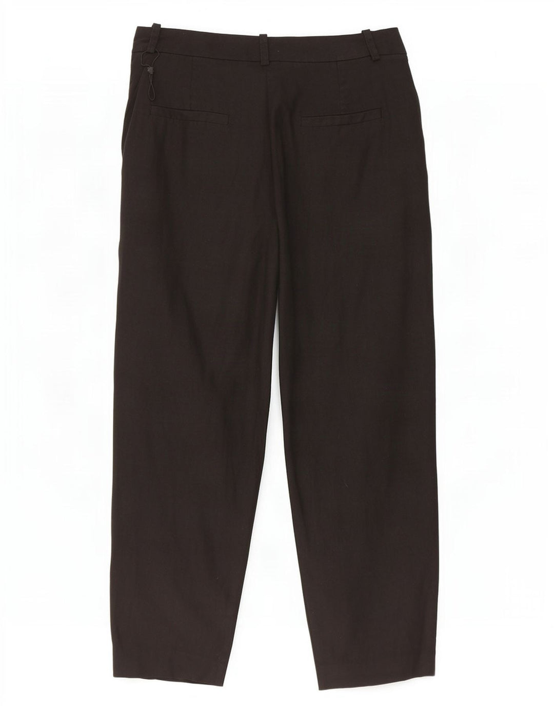 Pantaloni cropped da donna Massimo Dutti EU 40 Medium W30 L25 Lino nero