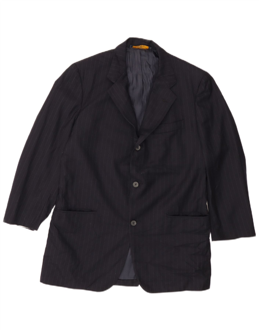 BROOKS BROTHERS Giacca blazer 346 da uomo UK 38 Gessato medio blu navy