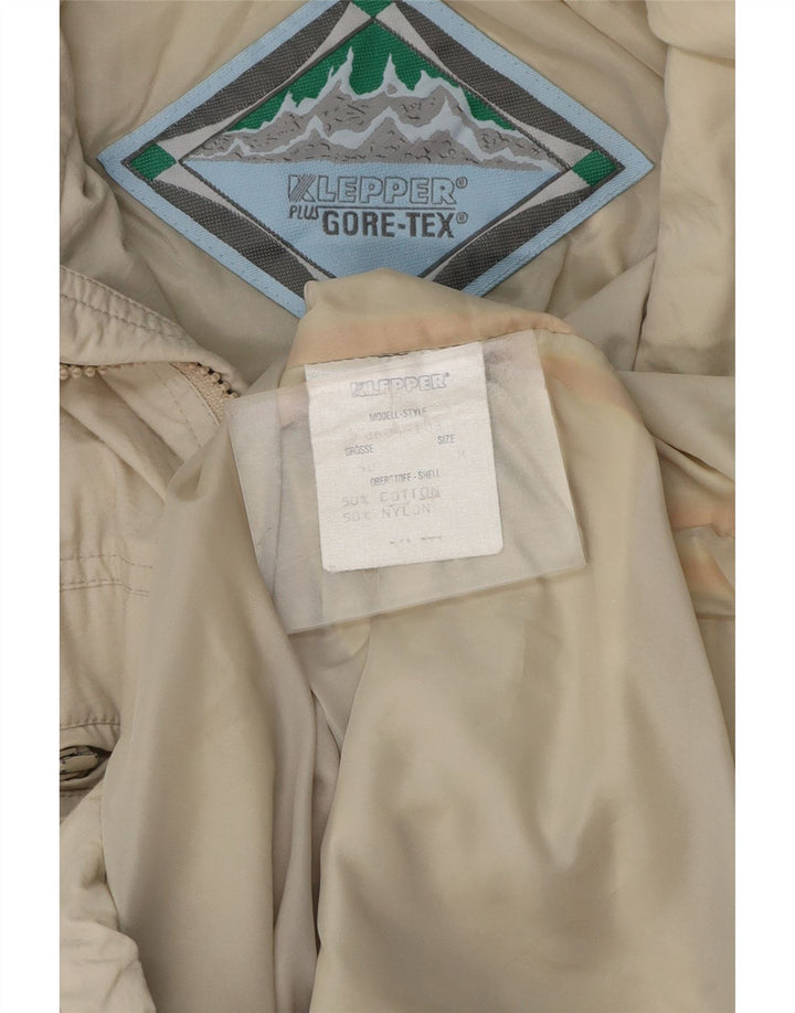 KLEPPER Giacca da uomo con cappuccio Gore-Tex UK 38 Cotone beige medio