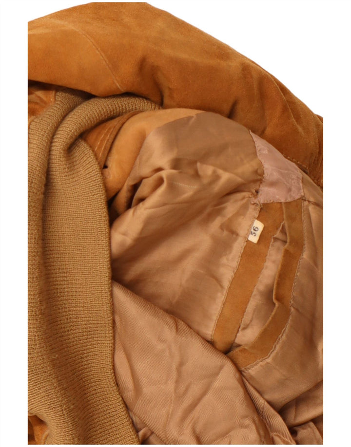 Giubbotto bomber in pelle scamosciata da uomo VINTAGE UK 40 Large Beige