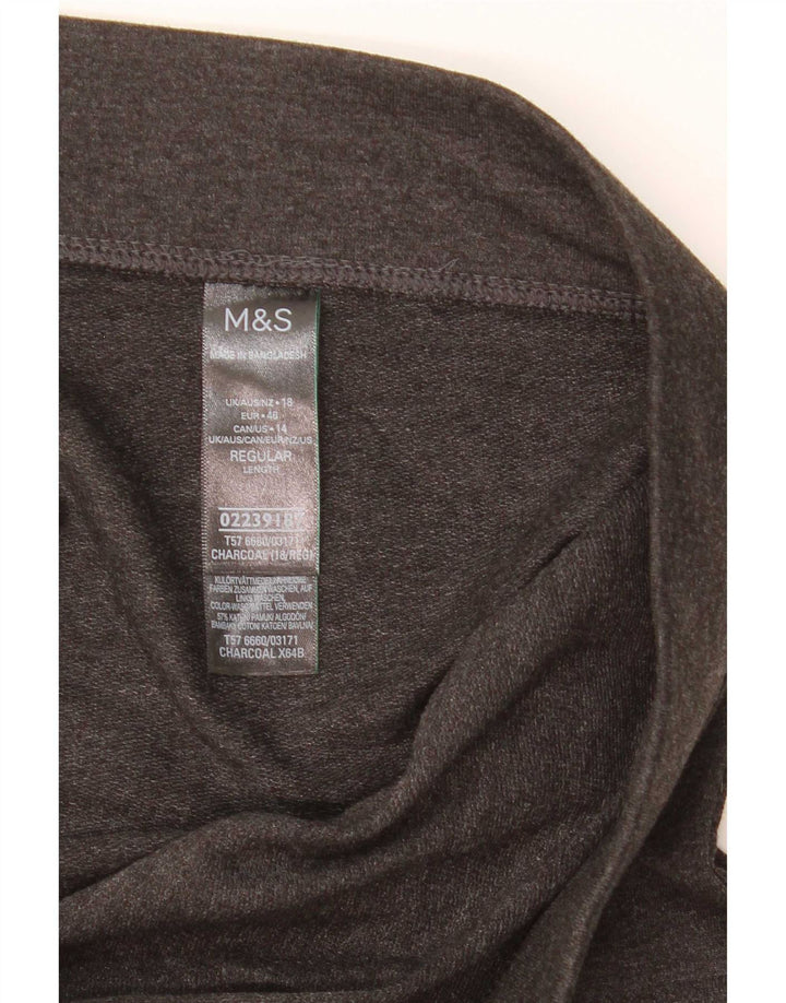 Leggings da donna Marks & Spencer UK 18 XL Cotone grigio