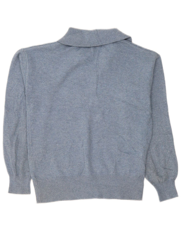 Maglione oversize con collo a polo da donna Marks & Spencer UK 6 XS Blu