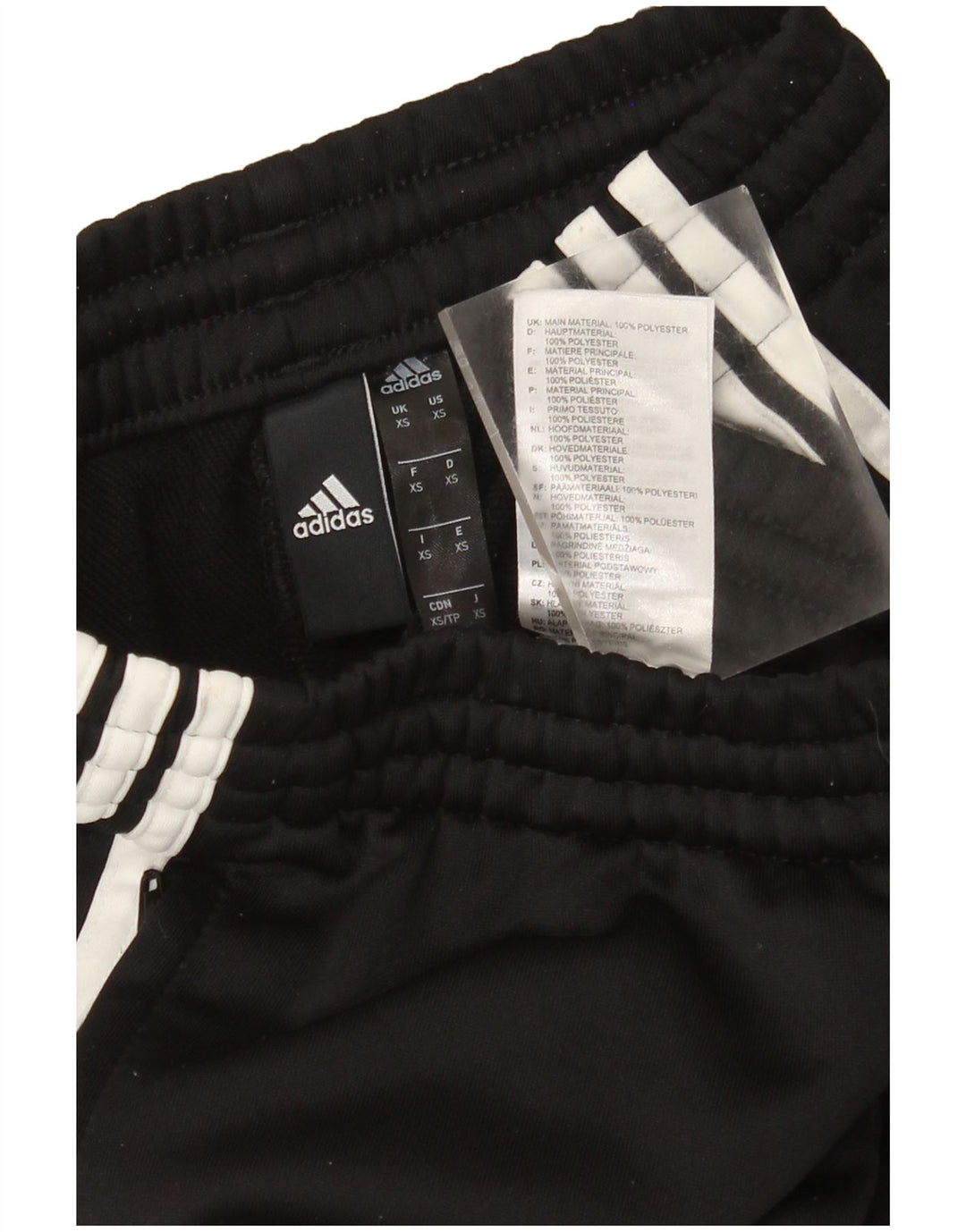 Pantaloni da tuta Adidas Climalite da uomo XS Poliestere color block nero