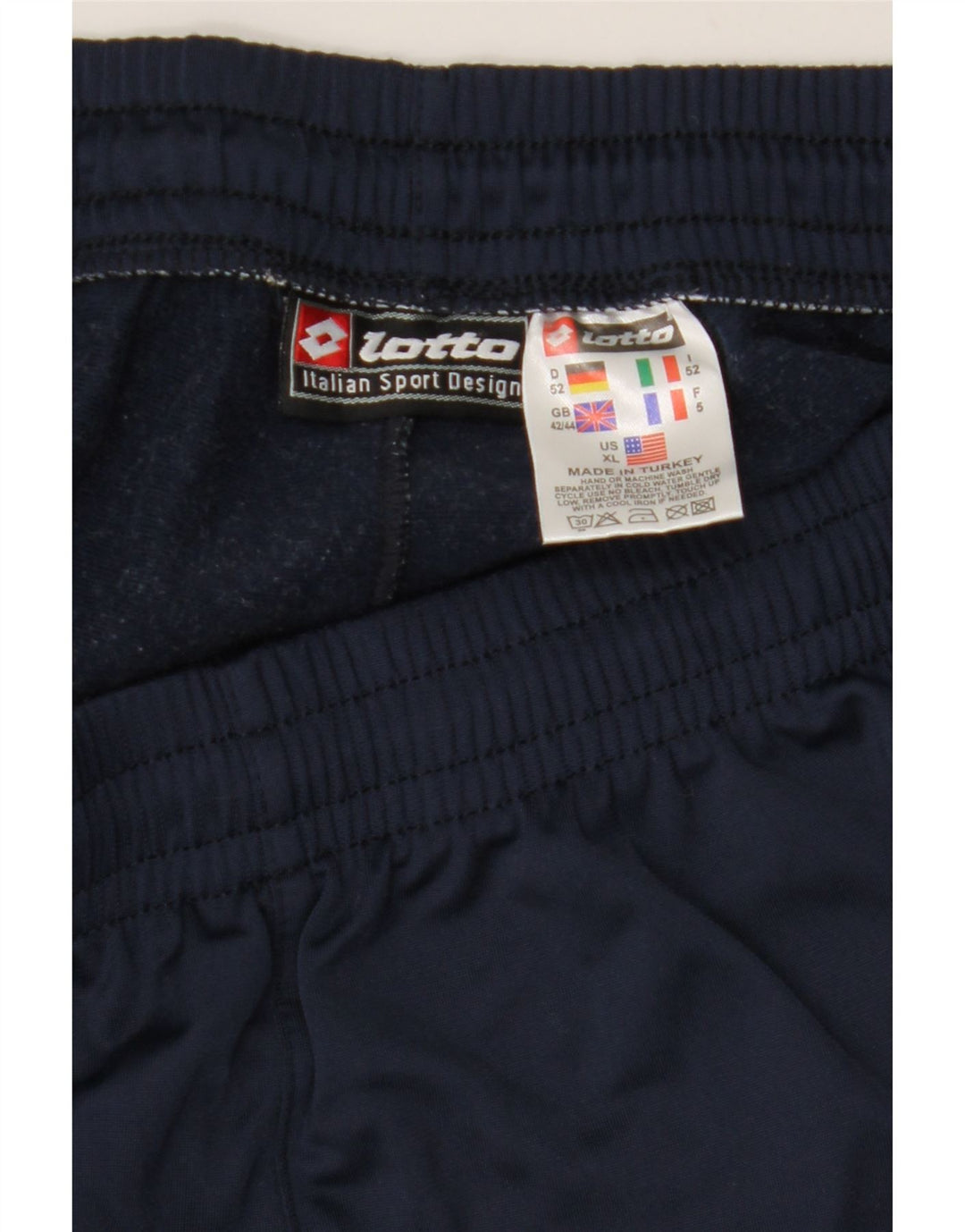 Pantaloni da tuta da uomo LOTTO UK 42/44 Large Poliestere blu navy