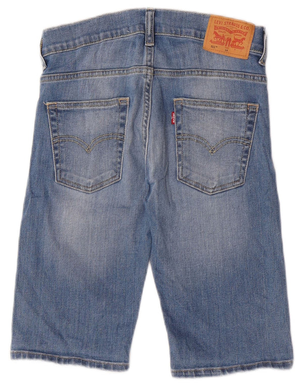 Levi's Ragazzi 511 Pantaloncini di jeans slim 13-14 anni W26 Cotone blu