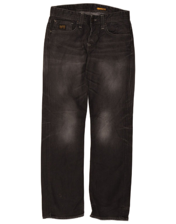 Jeans dritti da uomo G-Star W32 L32 cotone nero