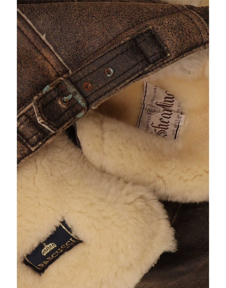 Giubbotto Shearling Uomo Pascucci IT 54 2XL Marrone