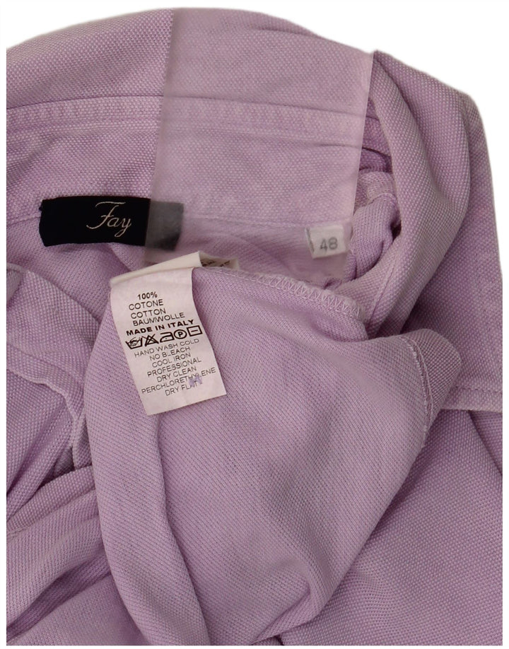 Polo Uomo Fay IT 48 Cotone Viola Medio