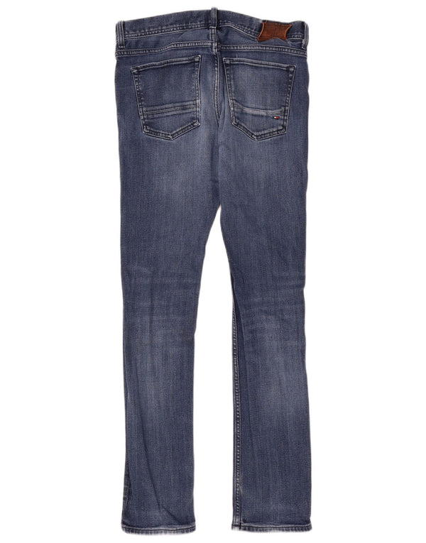 Tommy Hilfiger Donna Bleecker Slim Jeans W30 L32 Cotone Blu