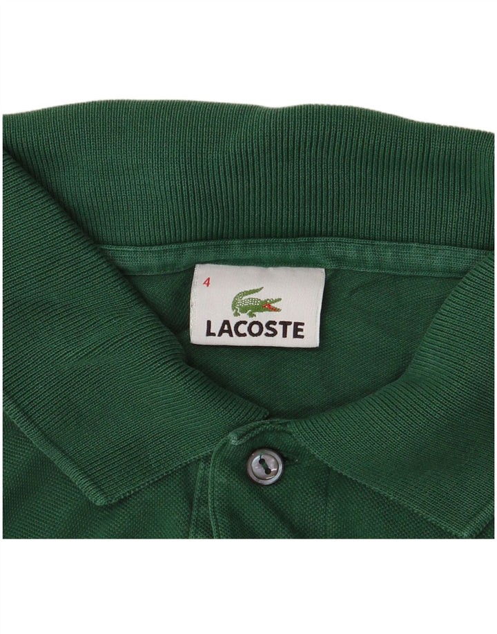 Polo da uomo Lacoste taglia 4 in cotone verde medio