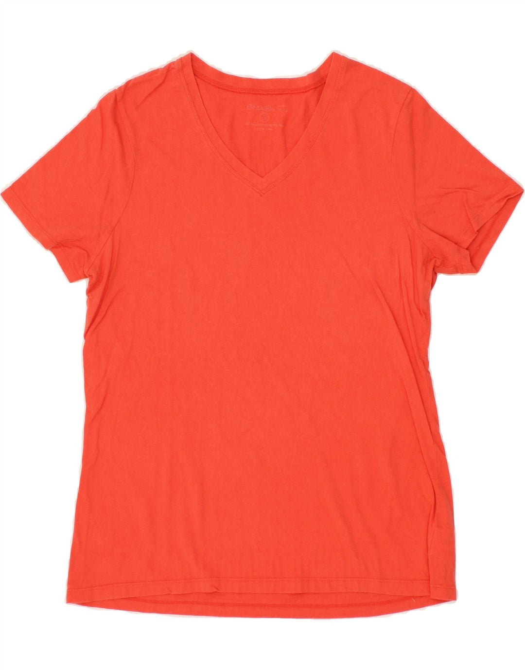 EDDIE BAUER Womens T-Shirt Top UK 14 Medium Red Cotton Vintage Eddie Bauer and Second-Hand Eddie Bauer from Messina Hembry 