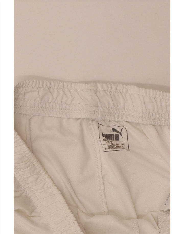 Pantaloncini sportivi da uomo Puma Large bianchi in poliestere