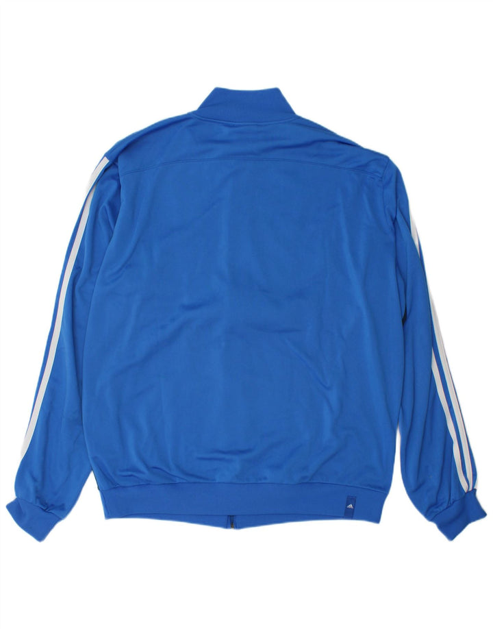 Giacca da tuta da uomo Adidas UK 48/50 XL Poliestere color block blu