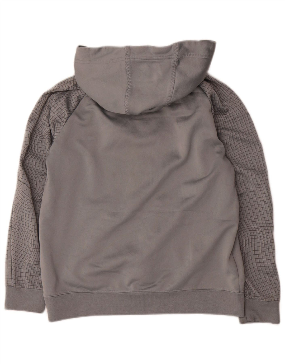 Maglione con cappuccio grafico NIKE da ragazzo 12-13 anni in poliestere a quadri grigi grandi