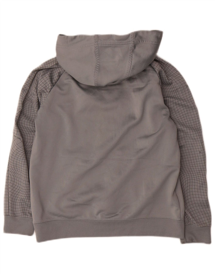 Maglione con cappuccio grafico NIKE da ragazzo 12-13 anni in poliestere a quadri grigi grandi