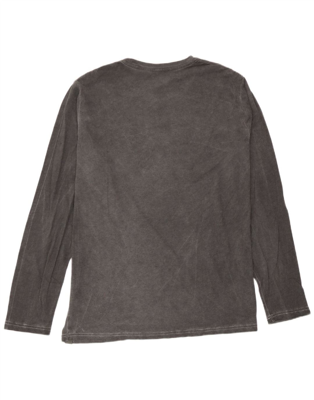 Canottiera da uomo Rifle a maniche lunghe grande in cotone grigio