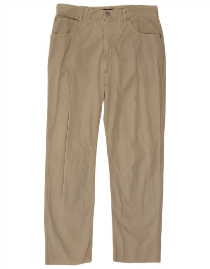 Pantaloni Casual Dritti Uomo Trussardi W36 L30 Grigi