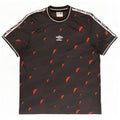 T-shirt grafica da uomo Umbro Top 2XL Poliestere geometrico nero