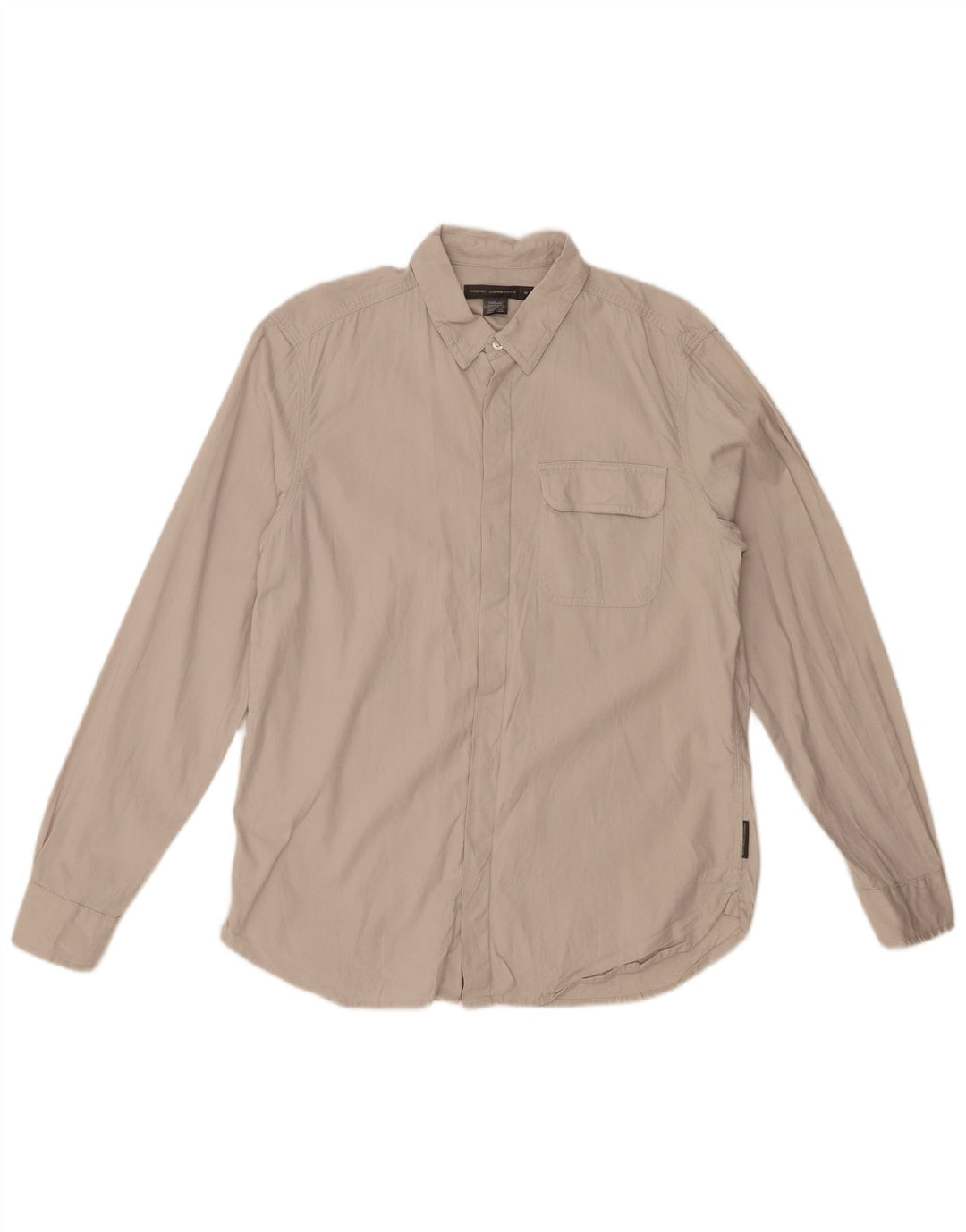 Camicia da uomo FRENCH CONNECTION Cotone beige medio
