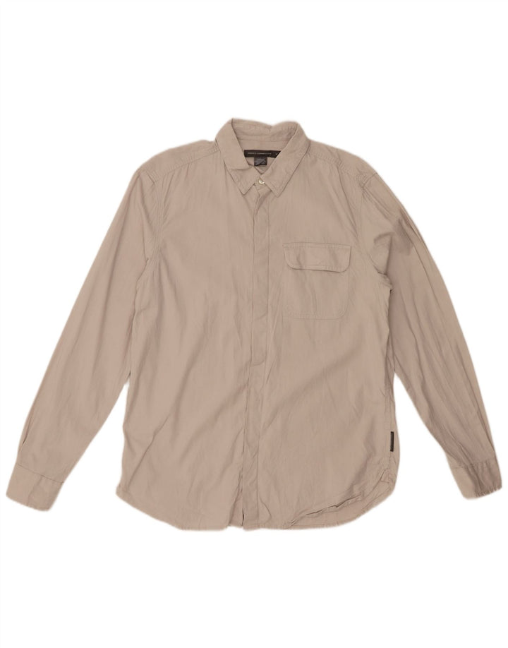 Camicia da uomo FRENCH CONNECTION Cotone beige medio