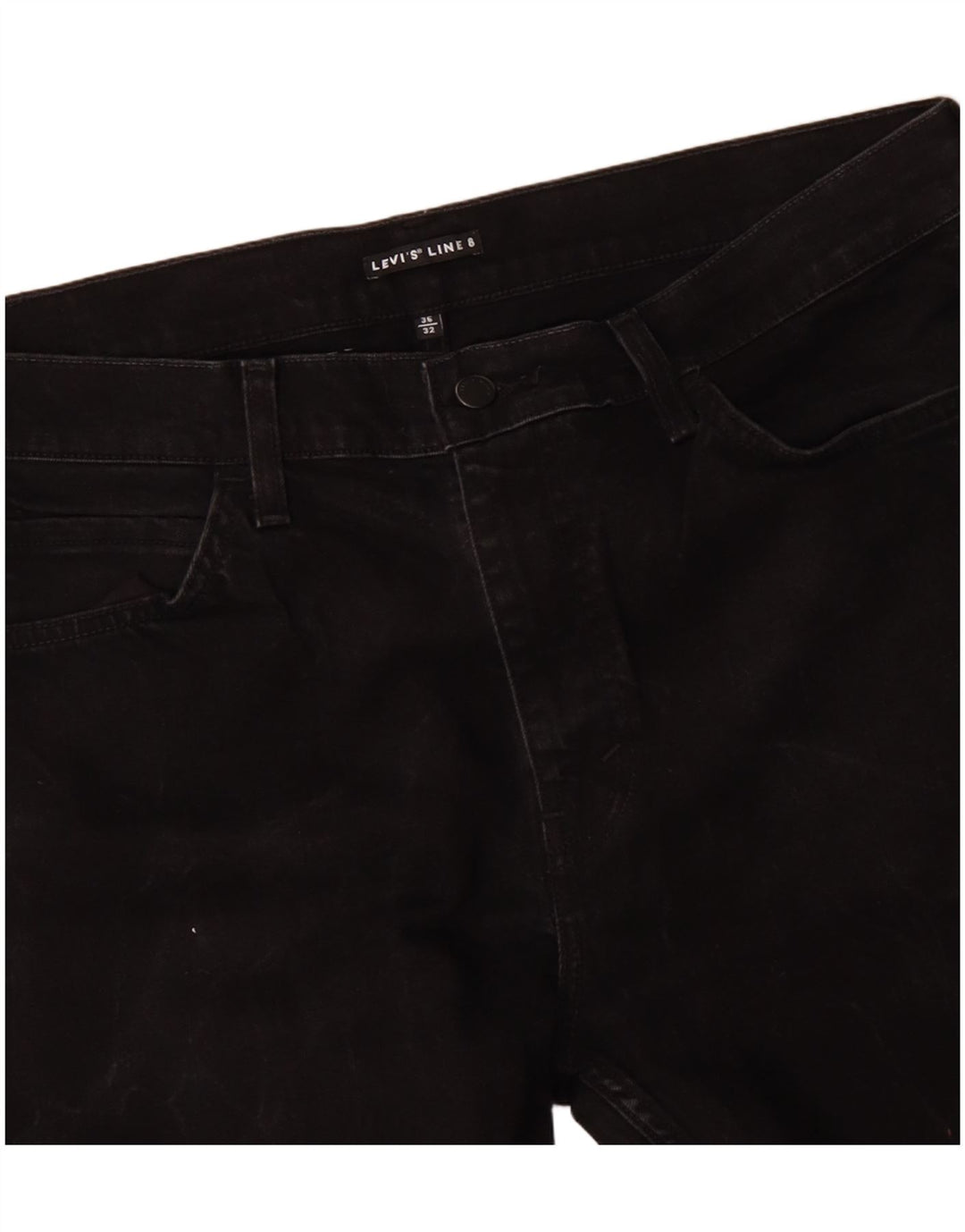 Jeans dritti da uomo LEVI'S W36 L27 cotone nero