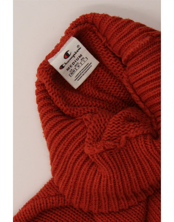 Maglione maglione con collo alto grafico da donna Champion UK 14 Arancione medio