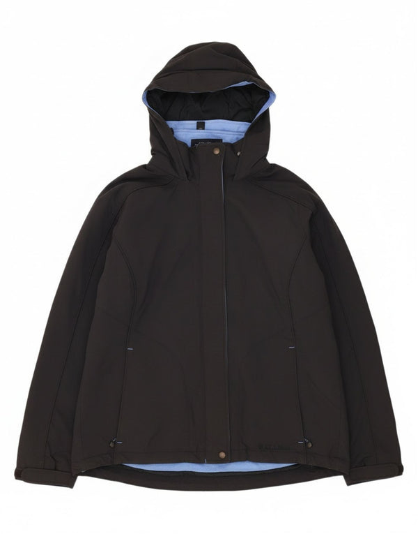 Giacca a vento oversize con cappuccio da donna L.L.Bean UK 14 media nera