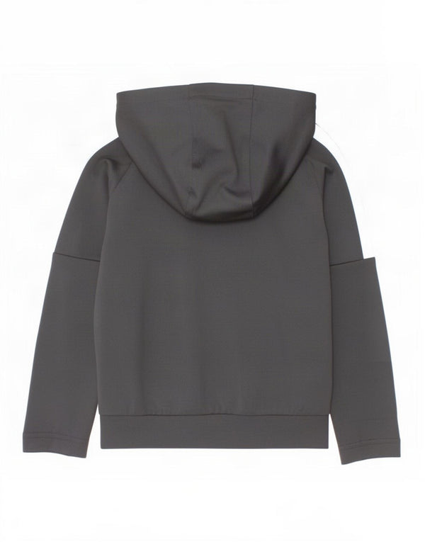 Felpa con cappuccio e zip Nike per ragazzi, 4-5 anni, piccola, in poliestere color block nero