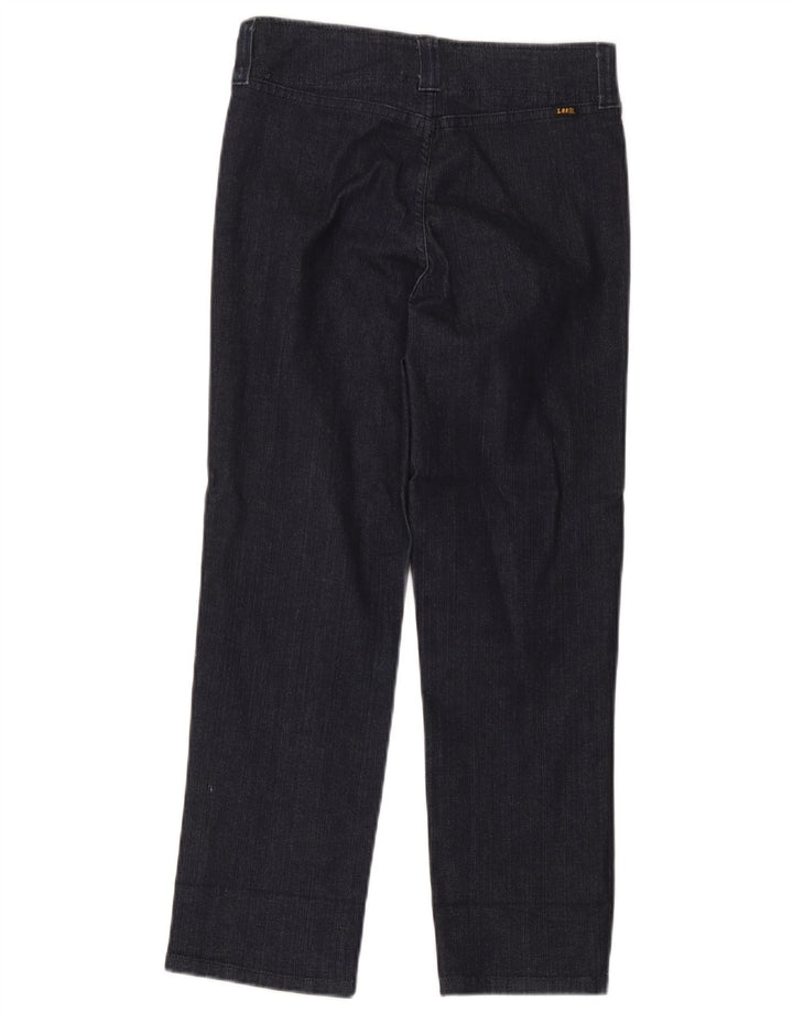 Jeans corti da donna Lee W28 L24 Blu navy