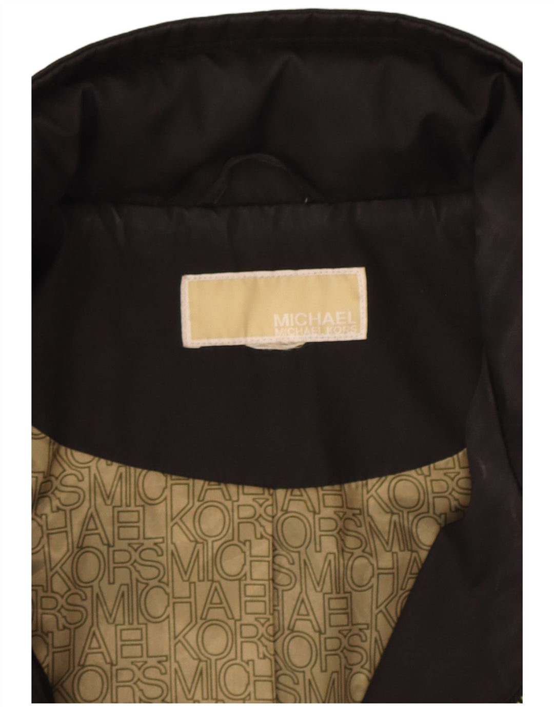 Giacca utilitaria con cappuccio da donna Michael Kors UK 18 XL poliestere nero