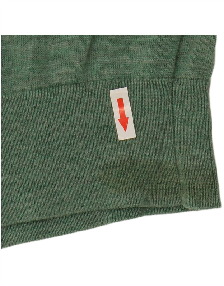 Maglione da uomo girocollo John Lewis in lana merino verde medio