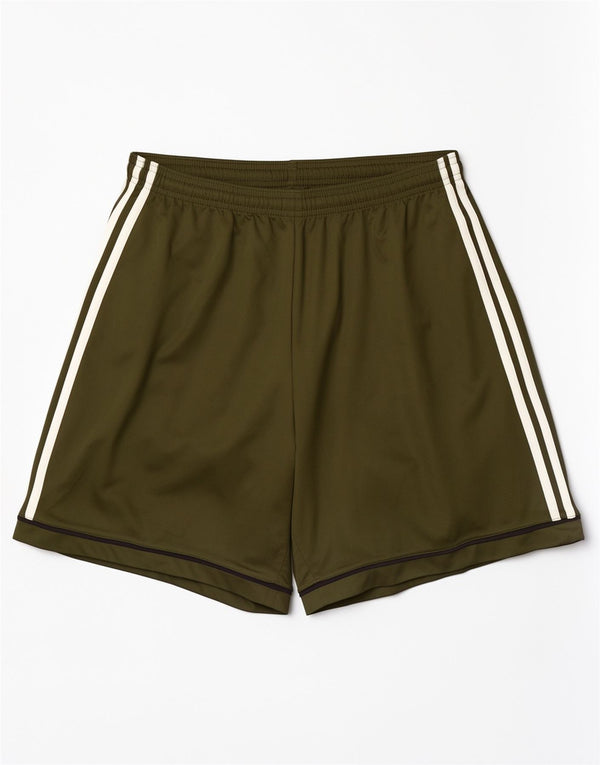 Pantaloncini sportivi Adidas Climalite da uomo, grandi, in poliestere kaki, sportivi