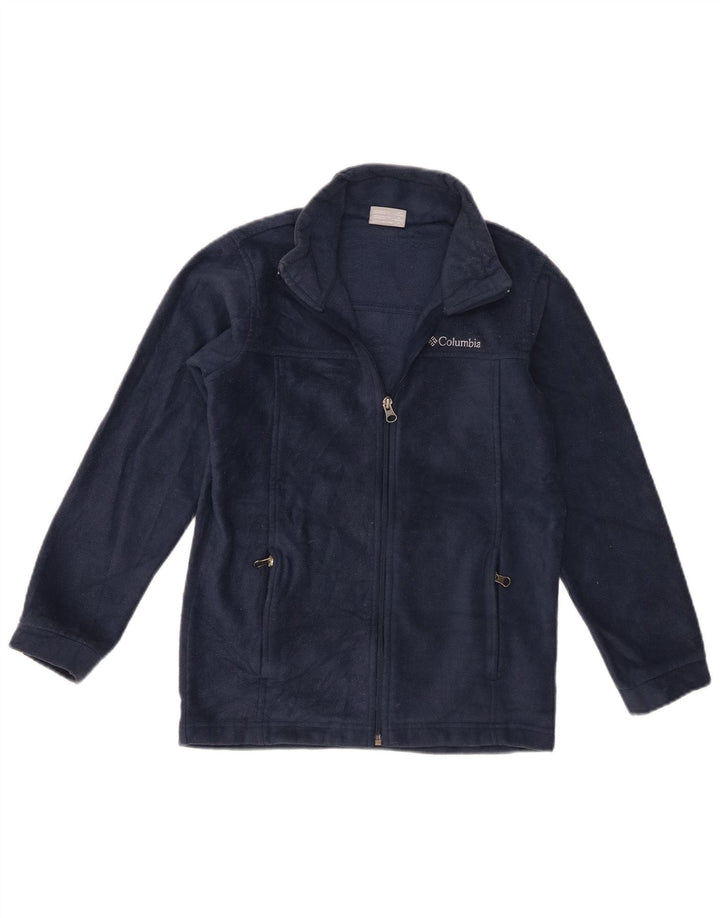 Giacca in pile Columbia per ragazze 10-11 anni media blu navy in poliestere