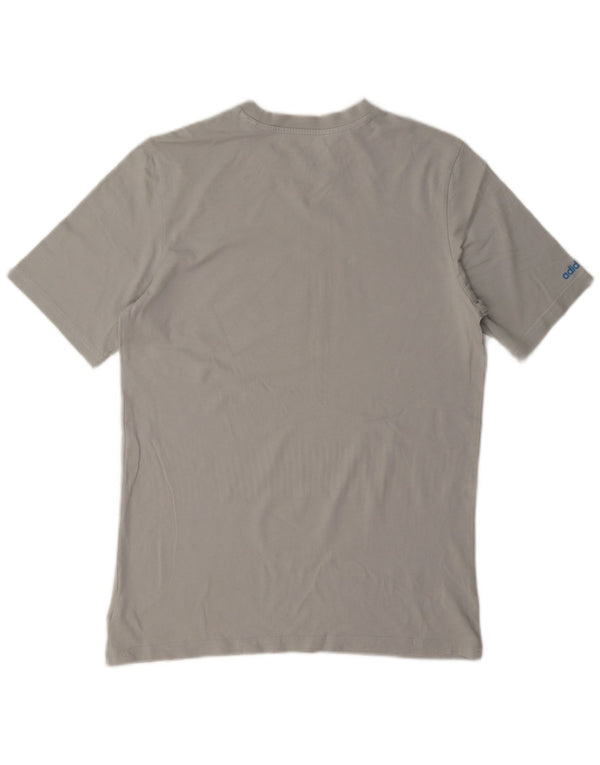 T-shirt grafica Adidas da bambino 15-16 anni in cotone grigio